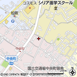三重県松阪市中央町612-1周辺の地図