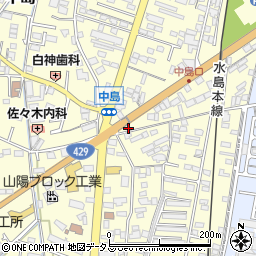 岡山県倉敷市中島2291周辺の地図