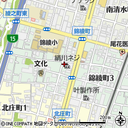 大阪府堺市堺区錦綾町周辺の地図