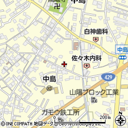 岡山県倉敷市中島288周辺の地図