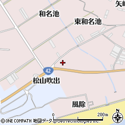 愛知県田原市堀切町浜薮9周辺の地図