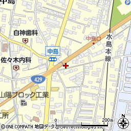 岡山県倉敷市中島2303周辺の地図