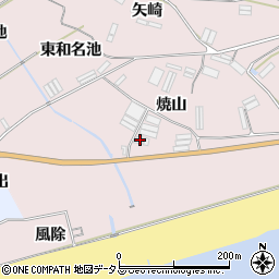 愛知県田原市堀切町焼山周辺の地図