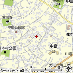 岡山県倉敷市中島365周辺の地図