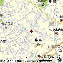 岡山県倉敷市中島696周辺の地図