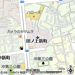 岡山県倉敷市田ノ上新町周辺の地図