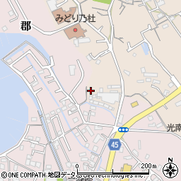 岡山県岡山市南区北浦163周辺の地図