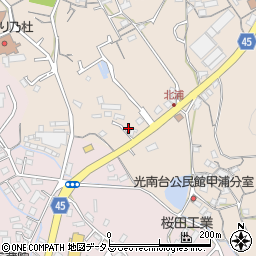 岡山県岡山市南区北浦178周辺の地図