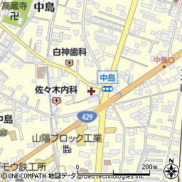 岡山県倉敷市中島244周辺の地図