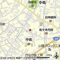 岡山県倉敷市中島290周辺の地図