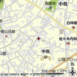 岡山県倉敷市中島358周辺の地図