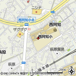 倉敷市立西阿知小学校周辺の地図