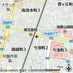 三基建設　堺店周辺の地図