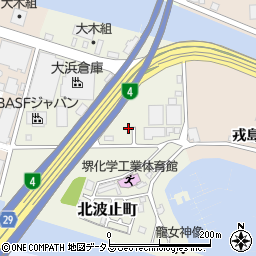 大阪府堺市堺区北波止町42周辺の地図