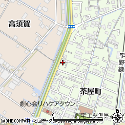 岡山県倉敷市茶屋町2123-1周辺の地図