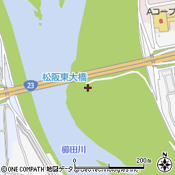松阪東大橋周辺の地図