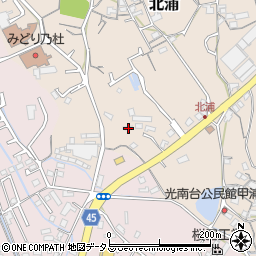 岡山県岡山市南区北浦182周辺の地図