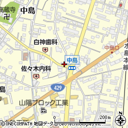 岡山県倉敷市中島241周辺の地図