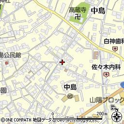 岡山県倉敷市中島300周辺の地図