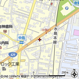 岡山県倉敷市中島2304周辺の地図