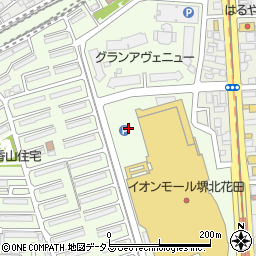 タイムズイオンモール堺北花田（平面）駐車場周辺の地図