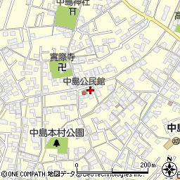 岡山県倉敷市中島391周辺の地図
