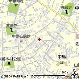 岡山県倉敷市中島374周辺の地図