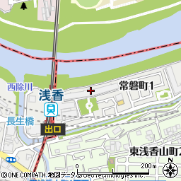 浅香山グリーンマンション周辺の地図