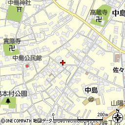 岡山県倉敷市中島370周辺の地図