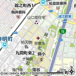 大阪府堺市堺区柳之町東周辺の地図
