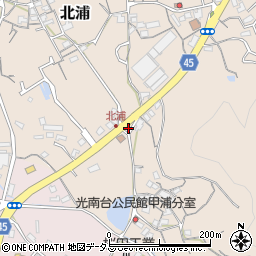 岡山県岡山市南区北浦521周辺の地図