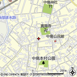岡山県倉敷市中島522周辺の地図
