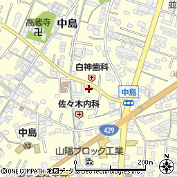 岡山県倉敷市中島279周辺の地図