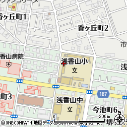 堺市立浅香山小学校周辺の地図