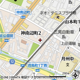 大阪府堺市堺区神南辺町2丁周辺の地図