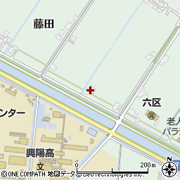岡山県岡山市南区藤田1710周辺の地図