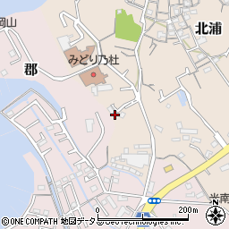 岡山県岡山市南区北浦155周辺の地図