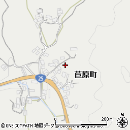 奈良県天理市苣原町周辺の地図