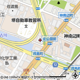大阪府堺市堺区神南辺町4丁周辺の地図
