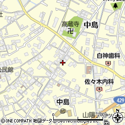 岡山県倉敷市中島205周辺の地図