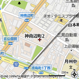大阪府堺市堺区神南辺町2丁89周辺の地図