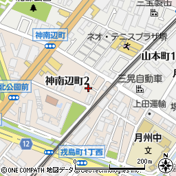 大阪府堺市堺区神南辺町2丁92周辺の地図