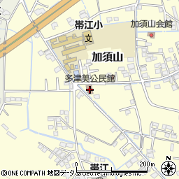 倉敷市多津美公民館周辺の地図