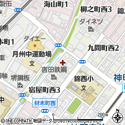 日和合精神明町倉庫周辺の地図