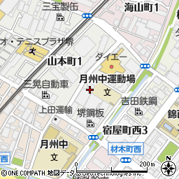 大阪府堺市堺区山本町1丁6周辺の地図