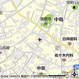 岡山県倉敷市中島308周辺の地図