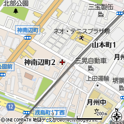 大阪府堺市堺区神南辺町2丁97-11周辺の地図