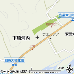 広島県山県郡安芸太田町下殿河内182周辺の地図