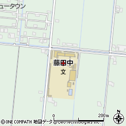 岡山市立藤田中学校周辺の地図