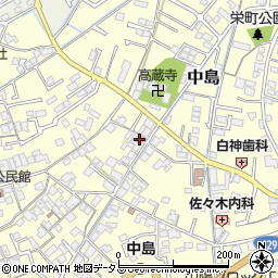 岡山県倉敷市中島307周辺の地図